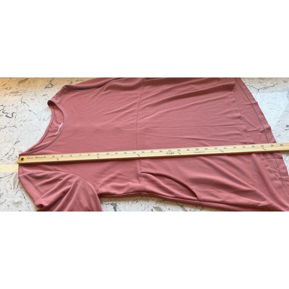 Soft Surroundings Fairfax Tunic Top Petite Large Rose Pockets Button Back Detail - Picture 5 of 7